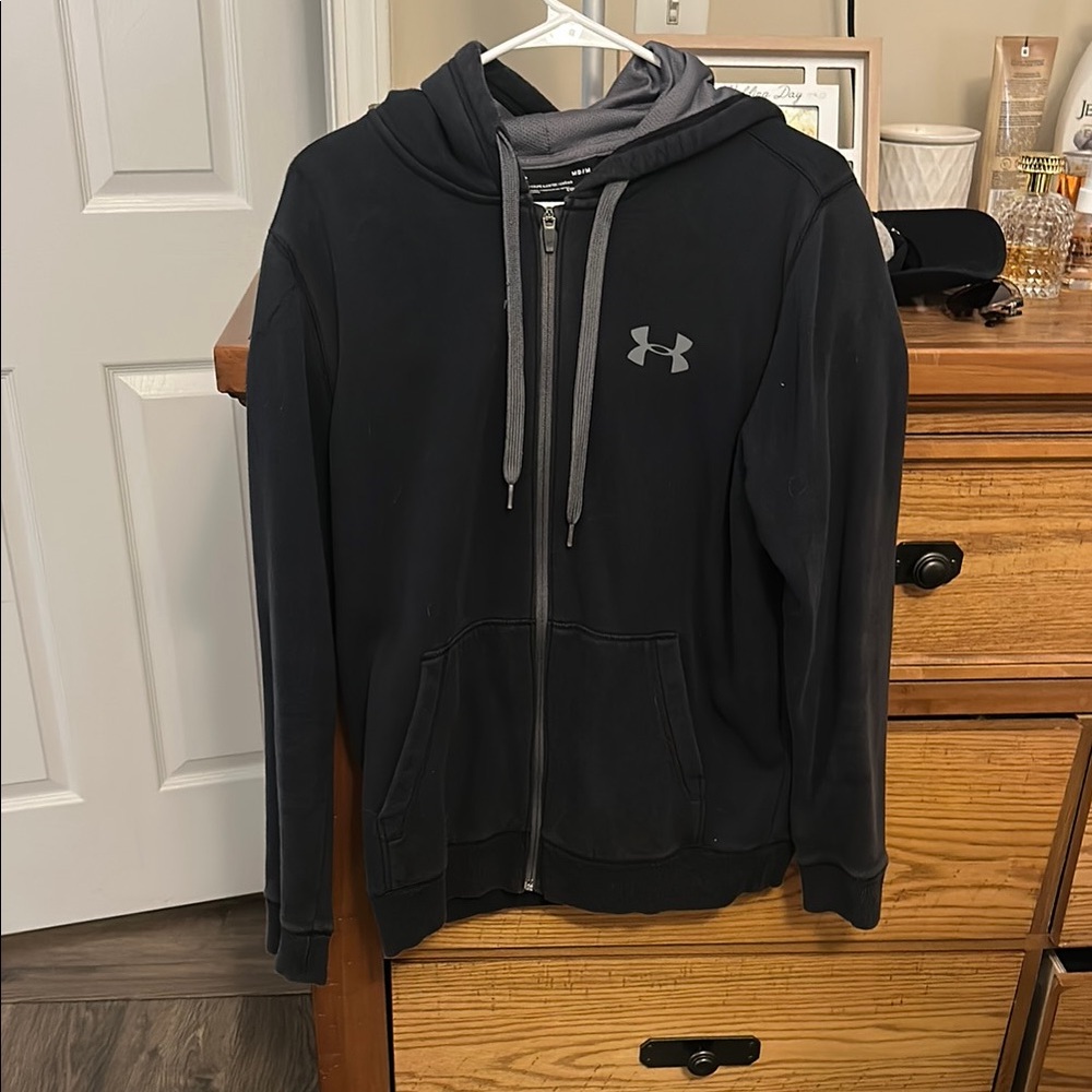 Under Armour Black Hoodie with Gray Accents